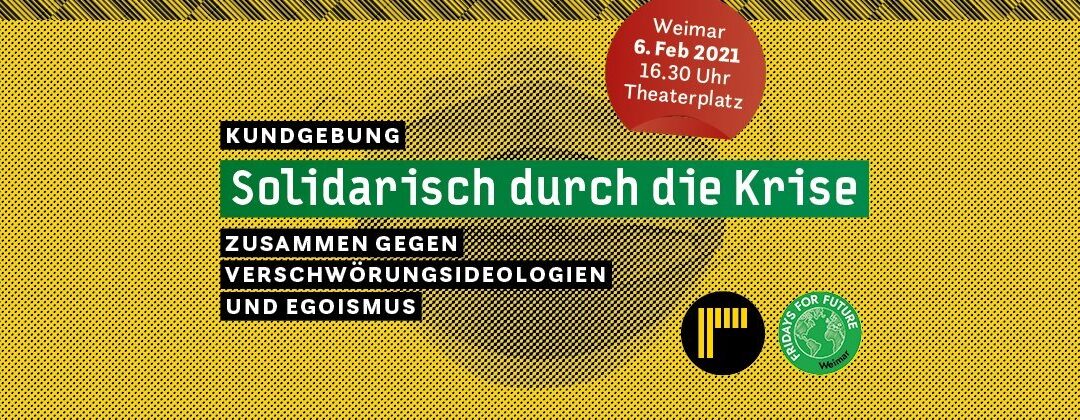 Aufruf zur Kundgebung gegen Egoismus und Verschwörungsmythen