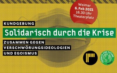Aufruf zur Kundgebung gegen Egoismus und Verschwörungsmythen